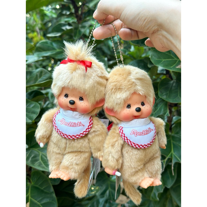 🔥ลด30%🔥monchhichi พวงกุญแจ/ตุ๊กตาม่อนชิชิขนสีทอง