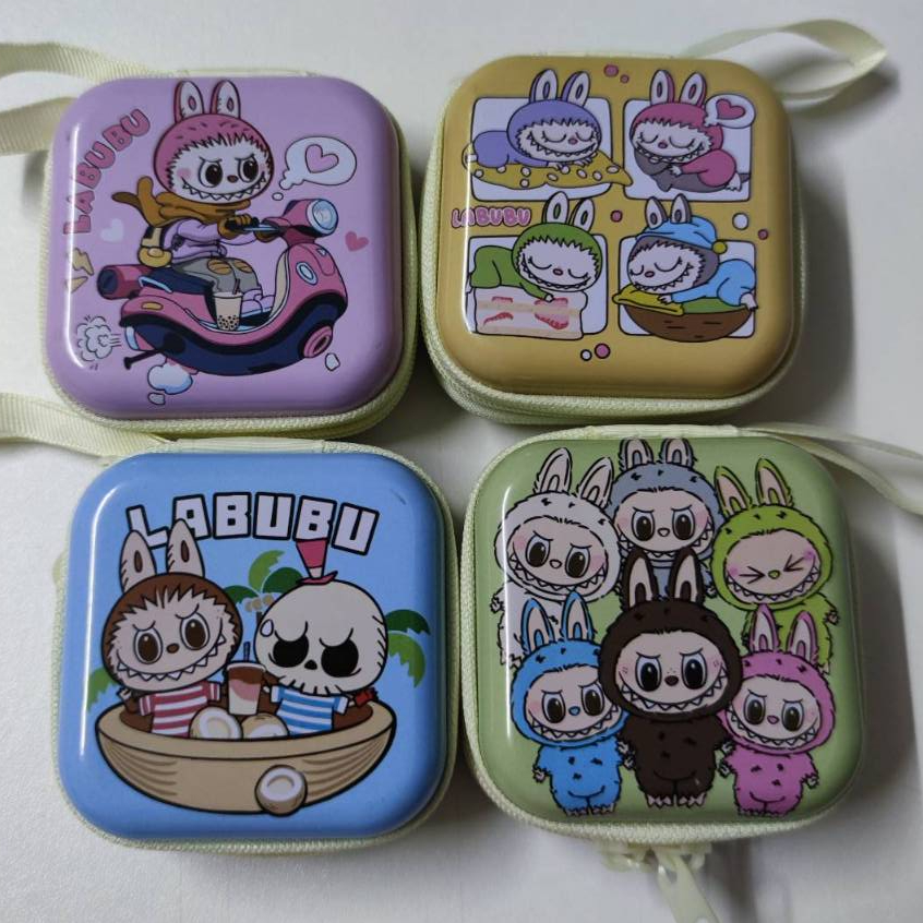 พร้อมส่งกระเป๋าใส่เหรียญ ใส่หูฟังสายชาร์จได้ พกพาง่าย มีหูหิ้ว