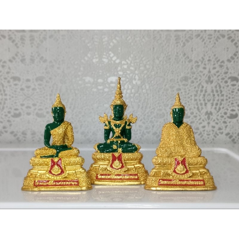 ✨ของแท้​ สำนักพระราชวังจัดสร้าง✨รูปหล่อพระแก้วมรกต  ภปร.วัดพระศรีรัตนศาสดาราม ปี2542