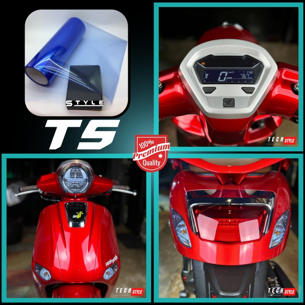 ฟิล์มกันรอย Giorno 125 cc มีให้เลือก 14 สี ฟิล์ม 3 ชั้น เกรด Premium - รูปที่ 5