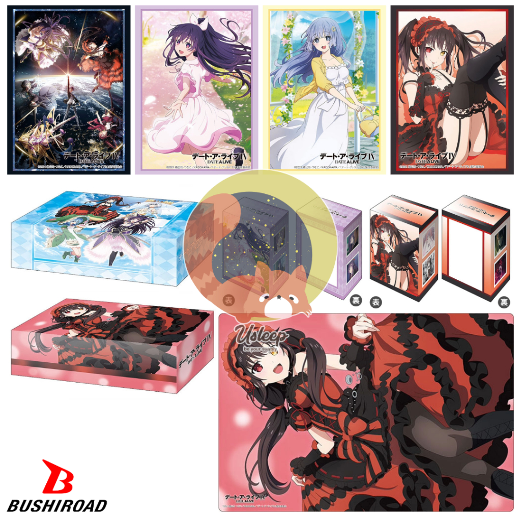 Bushiroad Sleeve & Deck Holder V3 & Storage Box V2 & Rubber Mat V2 Date A Live IV : Tohka, Miku, Kur