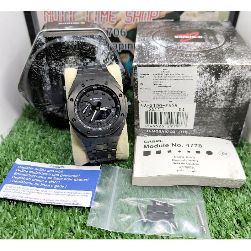 G-Shock มือสองรุ่น⚫GA-2100SKE⚫Customดำดุ