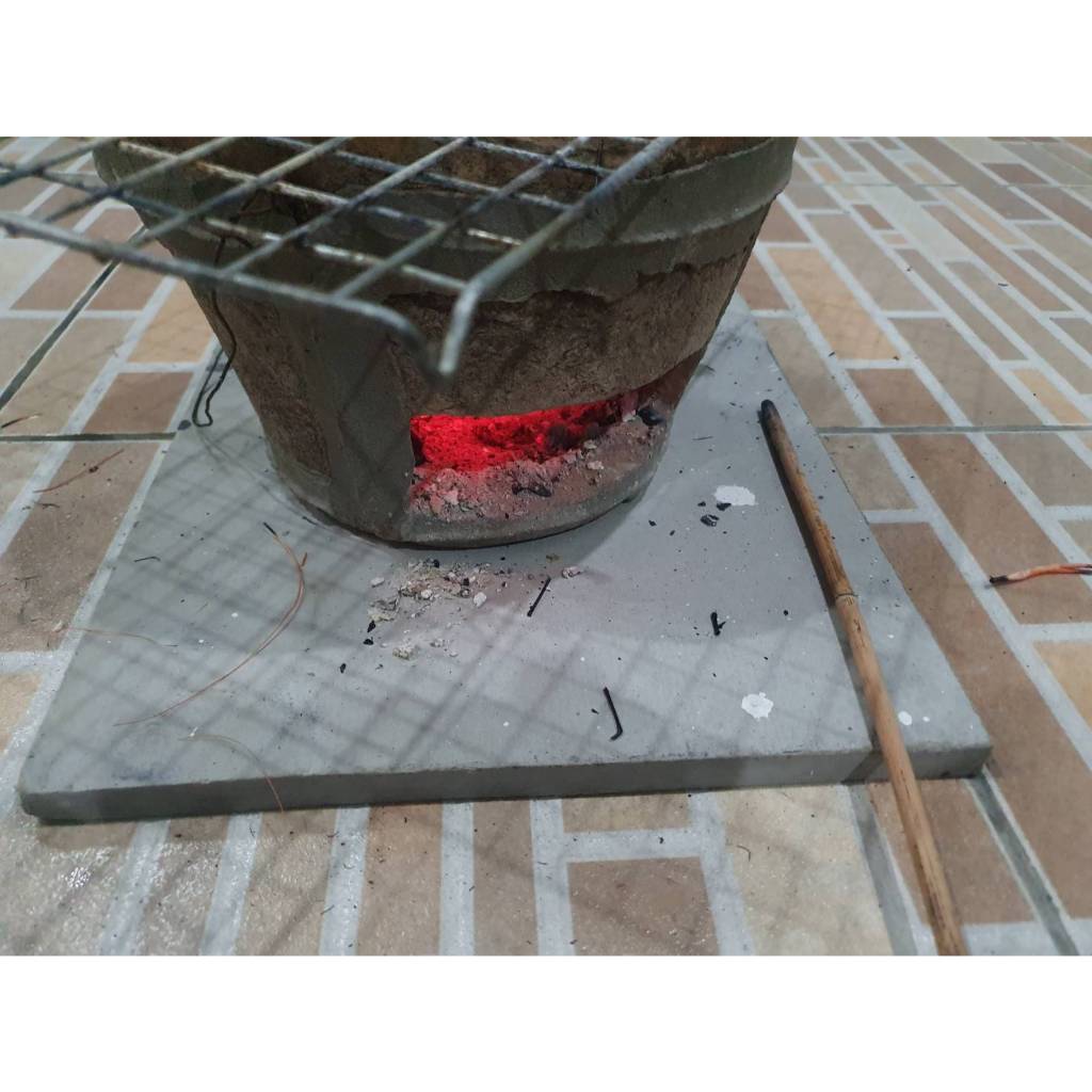 แผ่นกันความร้อน รองเตาถ่าน 1.6X40x40 cm.