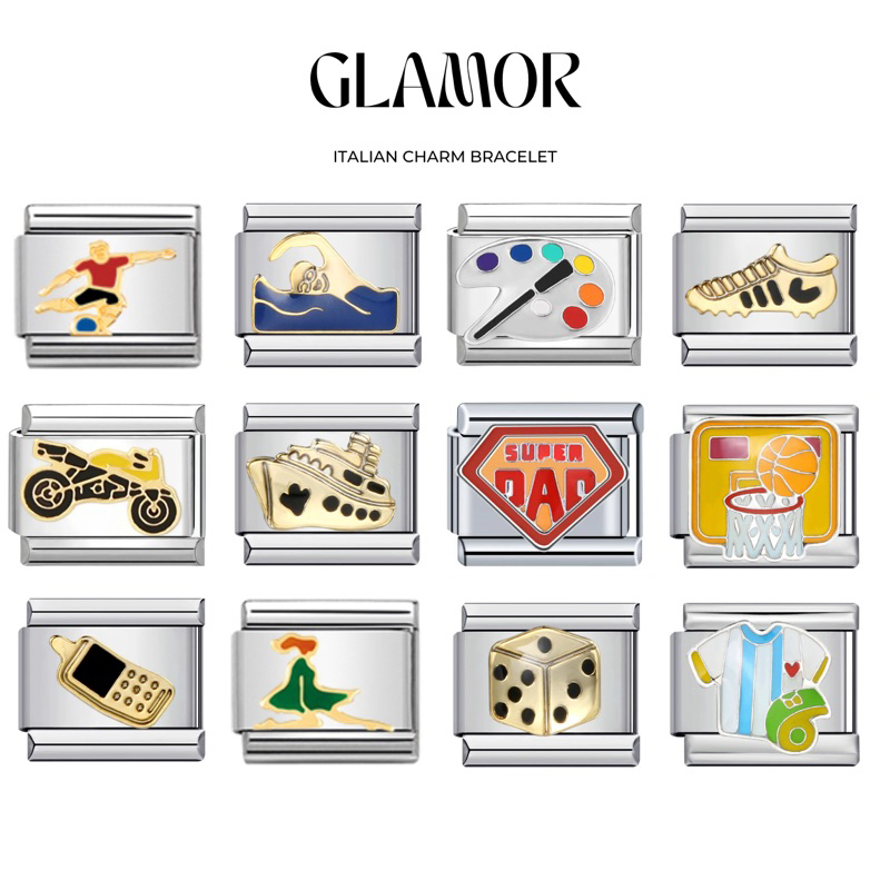 ชาร์ม กำไล Italian Charm Bracelet