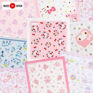 ⚡️ของแท้พร้อมส่ง⚡️ผ้าเช็ดหน้า mx sanrio ผ้าฝ้าย 100% ขนาด 27 Cm. ลาย mm / My Melody / MyMelody / kt HelloKitty / bo bonb