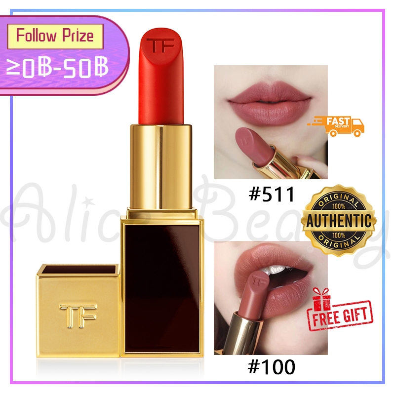 พร้อมส่ง TF Tom Ford Lip Color Rouge Satin Matte Thin Tube 3g #01 #511 #100 ลิปสติก ทอม ฟอร์ด