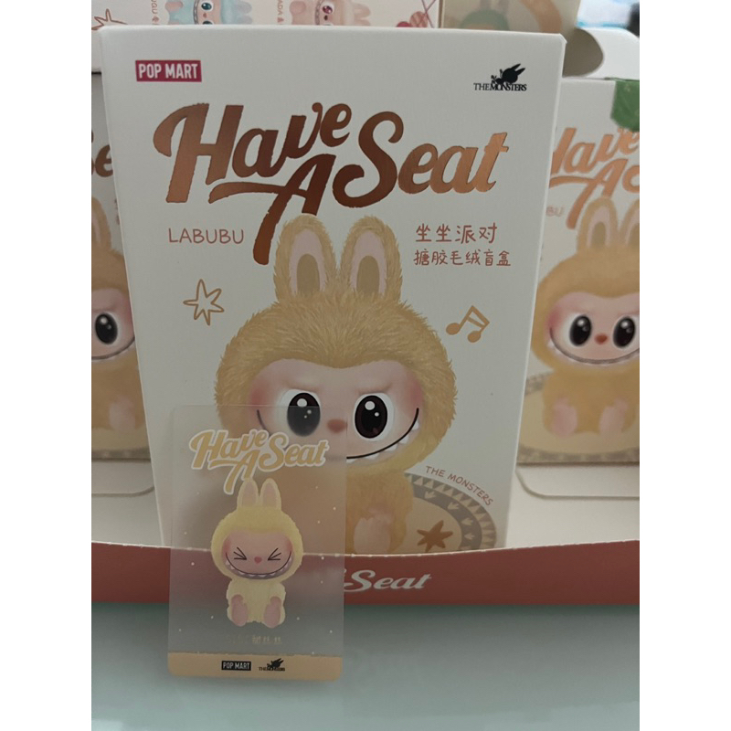 POPMART Macaron labubu V2 THE MONSTERS have a seat ของแท้พร้อมส่ง