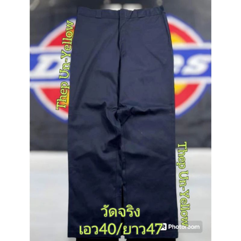 #Dickies_ขายาว_สีกรมท่าเข้ม_เอว40/ยาว47_รุ่น11874DN_4กระเป๋า_ป้ายห้อย_ผ้าแข็งยังไม่ผ่านน้ำ 💥แท้100%