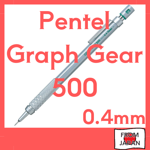 【Direct From Japan】 Pentel Mechanical Pencil Graph Gear 500 0.4mm