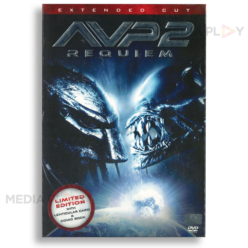 Media Play Aliens VS Predator 2 (DVD with Lenticular Card & Comic Book )/สงครามฝูงเอเลี่ยน ปะทะ พรีเดเตอร์ 2