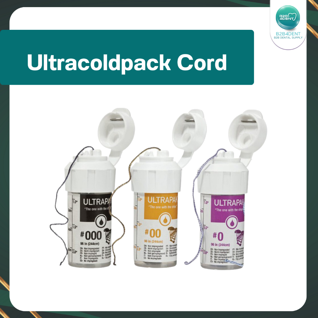 ของแท้ Ultradent Ultrapak Cord (No .#000 / #00 / #0) ด้ายแยกเหงือก