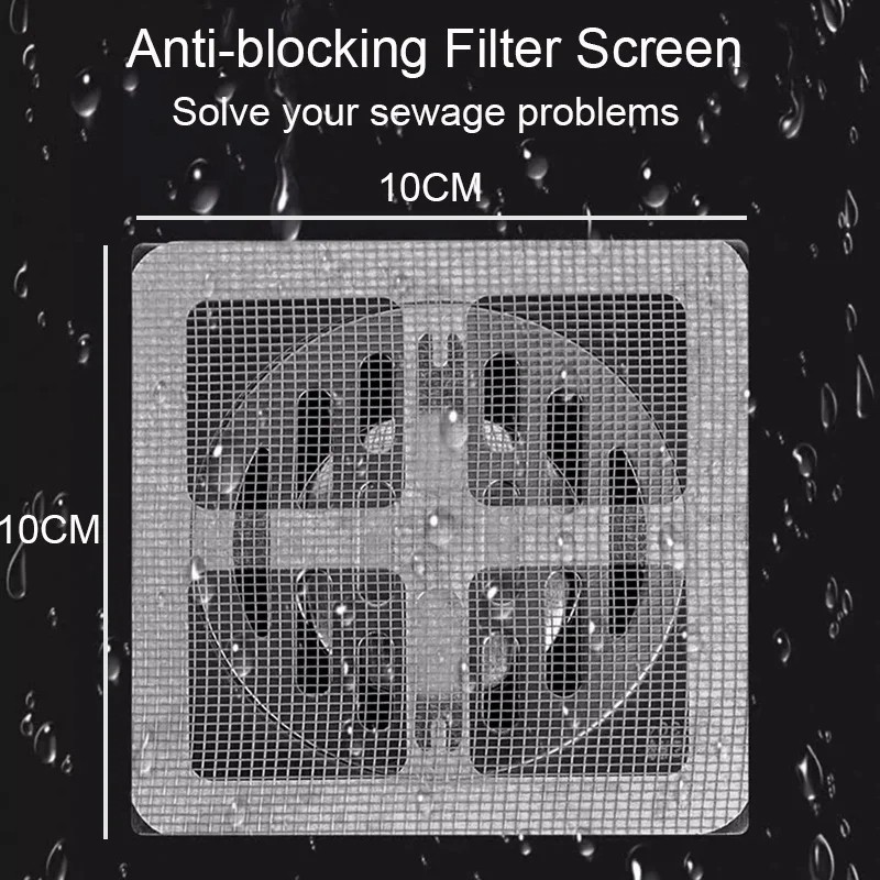 สติ๊กเกอร์กรองท่อระบายน้ำแบบใช้แล้วทิ้งป้องกันแมลงและเส้นผมอุดตัน เหมาะสำหรับอ่างล้างหน้า ห้องน้ำ ห้องครัว - รูปที่ 6