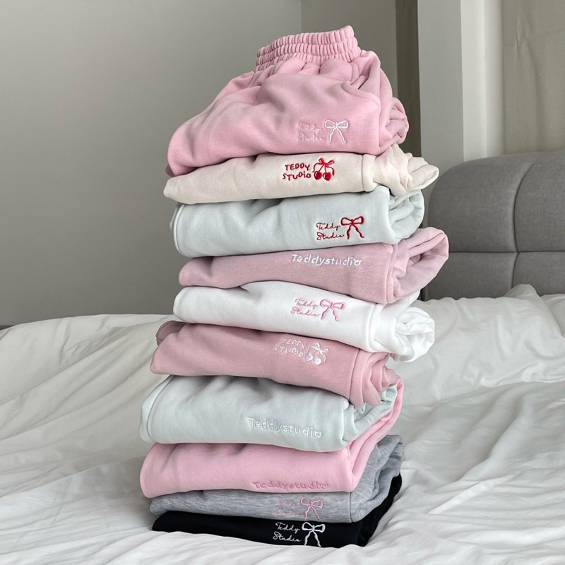 (ขาจั้ม) Teddy Sweatpants - กางเกงวอร์ม ผ้านิ่ม (มีพลัสไซส์)