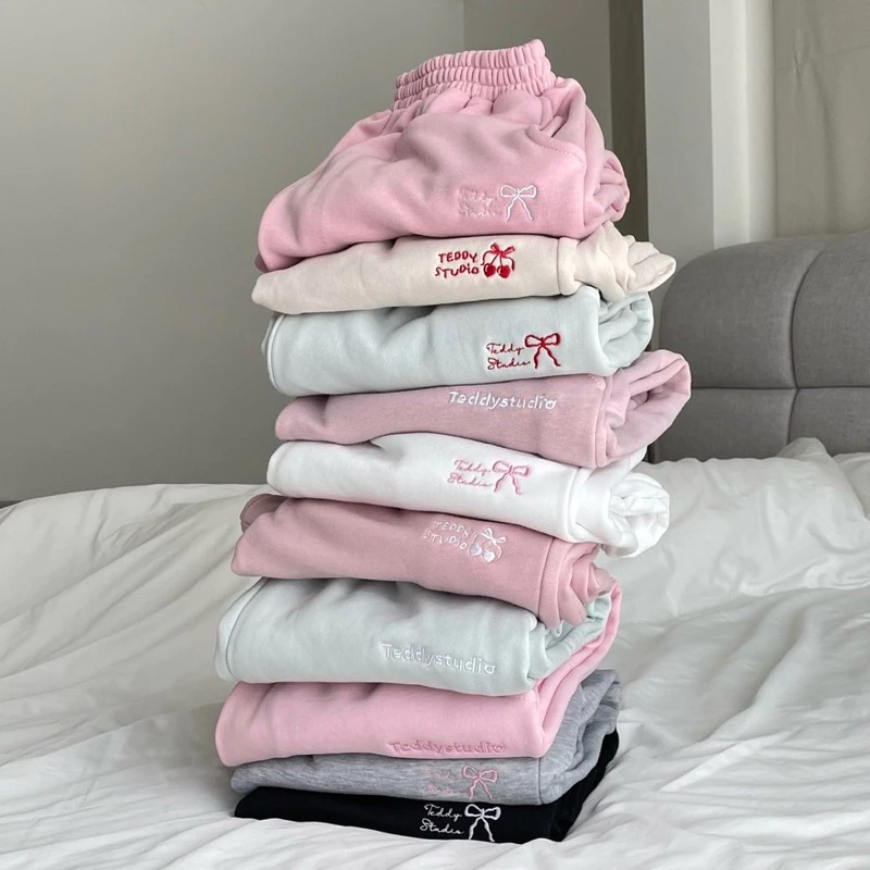 (ขาจั้ม) Teddy Sweatpants - กางเกงวอร์ม ผ้านิ่ม (มีพลัสไซส์)