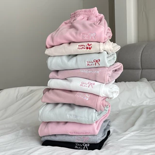 (ขาจั้ม) Teddy Sweatpants - กางเกงวอร์ม ผ้านิ่ม (มีพลัสไซส์)