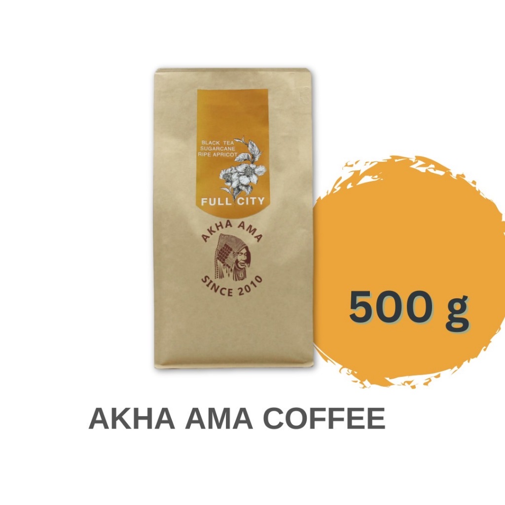 AKHA AMA COFFEE กาแฟ อาข่า อ่ามา : FULL CITY เมล็ดกาแฟคั่ว อาข่า อาม่า (คั่วอ่อน/Light 500g)
