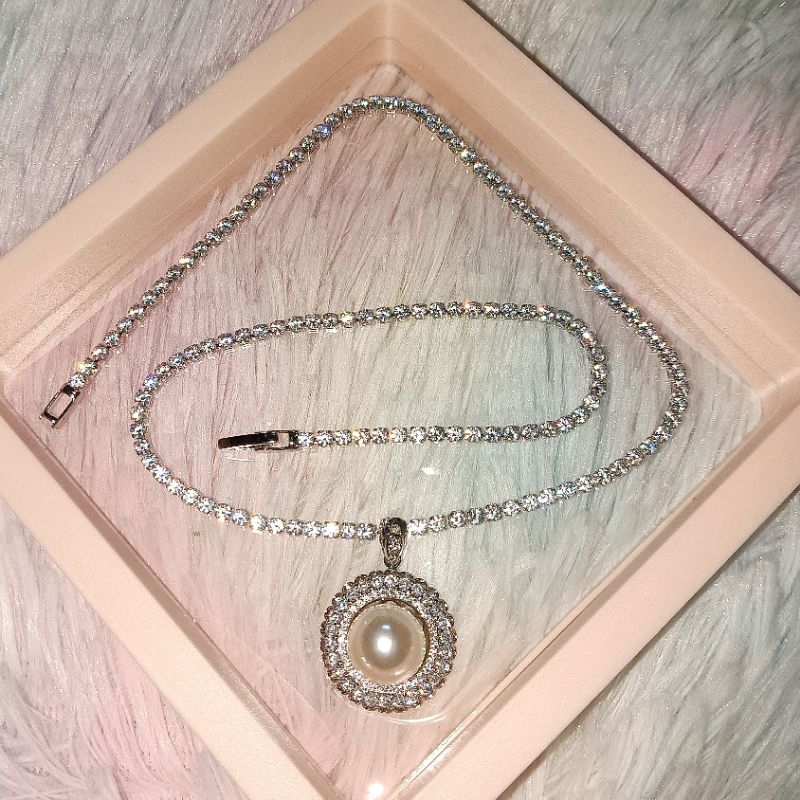 สร้อยคอพร้อมจี้เพชรCz AAA+