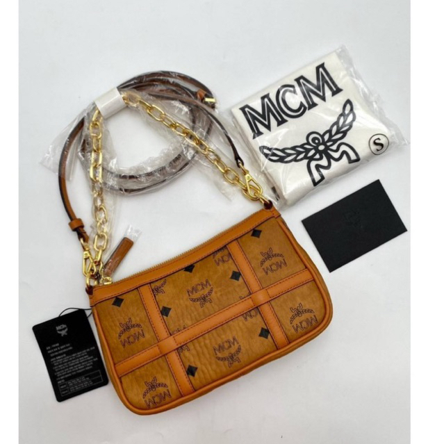 **พร้อมส่ง ของแท้** MCM delmy crossbody bag มี2 สายสั้น/ยาว