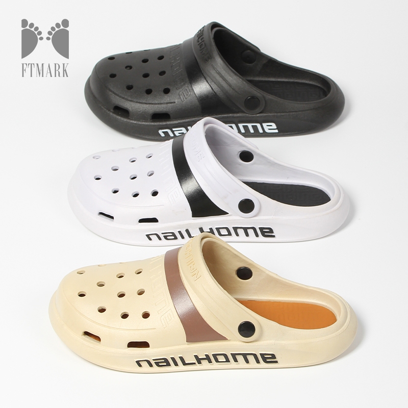 รองเท้าแตะผู้ชาย แบบสวม กันลื่น วัสดุนิ่ม ใส่สบาย