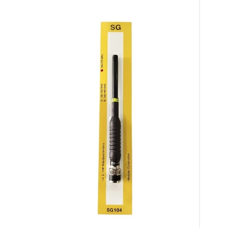 เสาสไลด์ 7ท่อน SG104 VHF Wide Band Antenna ขั้วBNC/moto