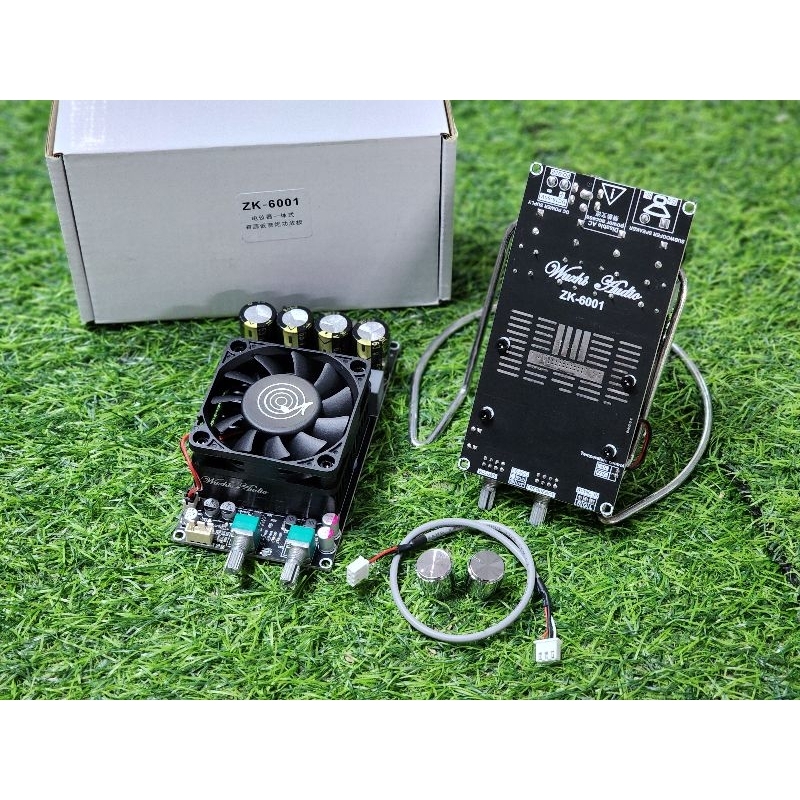 ZK 6001 600W. **ของแท้** 100% รุ่น วอลุ่มเดิม แอมป์ขับเบส TPA3255  DC18-50v แอมป์ขับซับ แอมป์จิ๋ว diy zk-6001 ว.เดิม