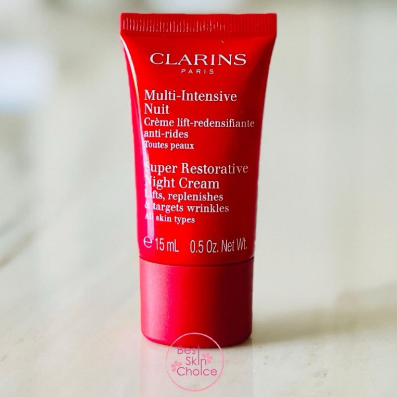 C LARINS Super Restorative Night Cream 15mL ครีมบำรุงผิวหน้าสูตรกลางคืน
