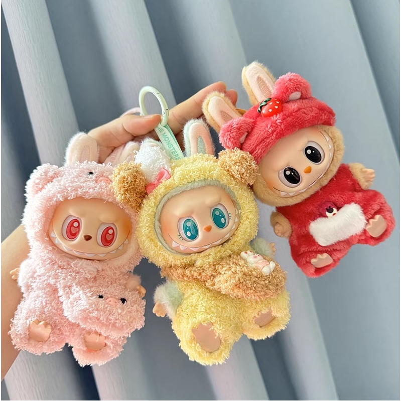 ชุด Labubu V2 Labubu V1 พร้อมส่ง Labubu Macaron Kimmon v.4/Bao-ao ชุดเสื้อผ้าตุ๊กตา DIY 17 ซม
