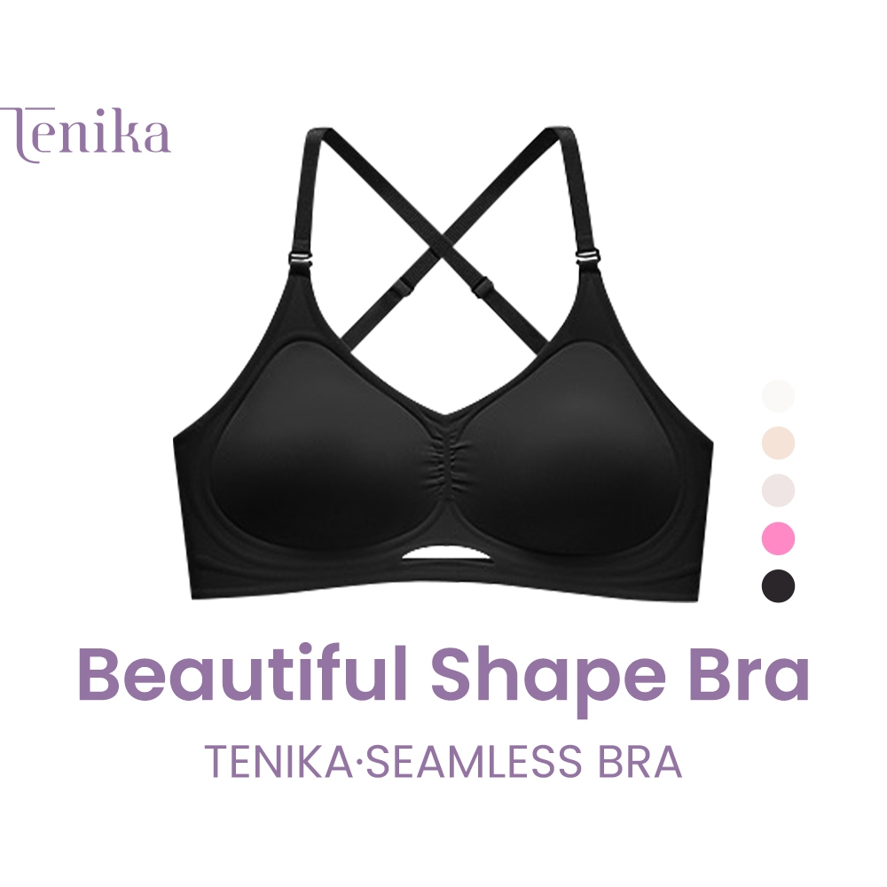 TENIKA เจลลี่บรา บราไร้ขอบ ฟองน้ำหนา หน้าอกเล็กดูใหญ่กว่า ใส่สบาย เนื้อผ้านิ่ม เก็บทรงดี ไม่ปลิ้น