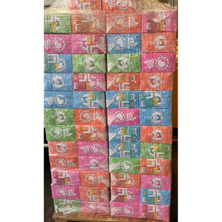 (ยกมัดใหญ่)ถุงกระดาษปอนด์ คละสี 8.9 x 16 cm.(3.5x6.35นิ้ว) บรรจุ1000ใบ