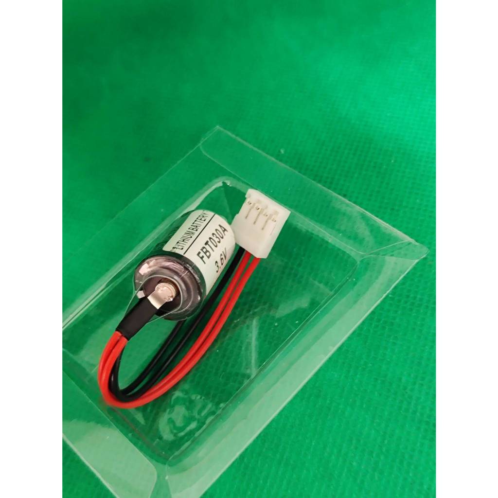 แบตเตอรี่ ER3V/3.6V TOSHIBA แจ็คดำ Lithium Batterry for PLC FBT030A 3.6V 4P ปลั๊กขาว omron CPM2A-BAT01