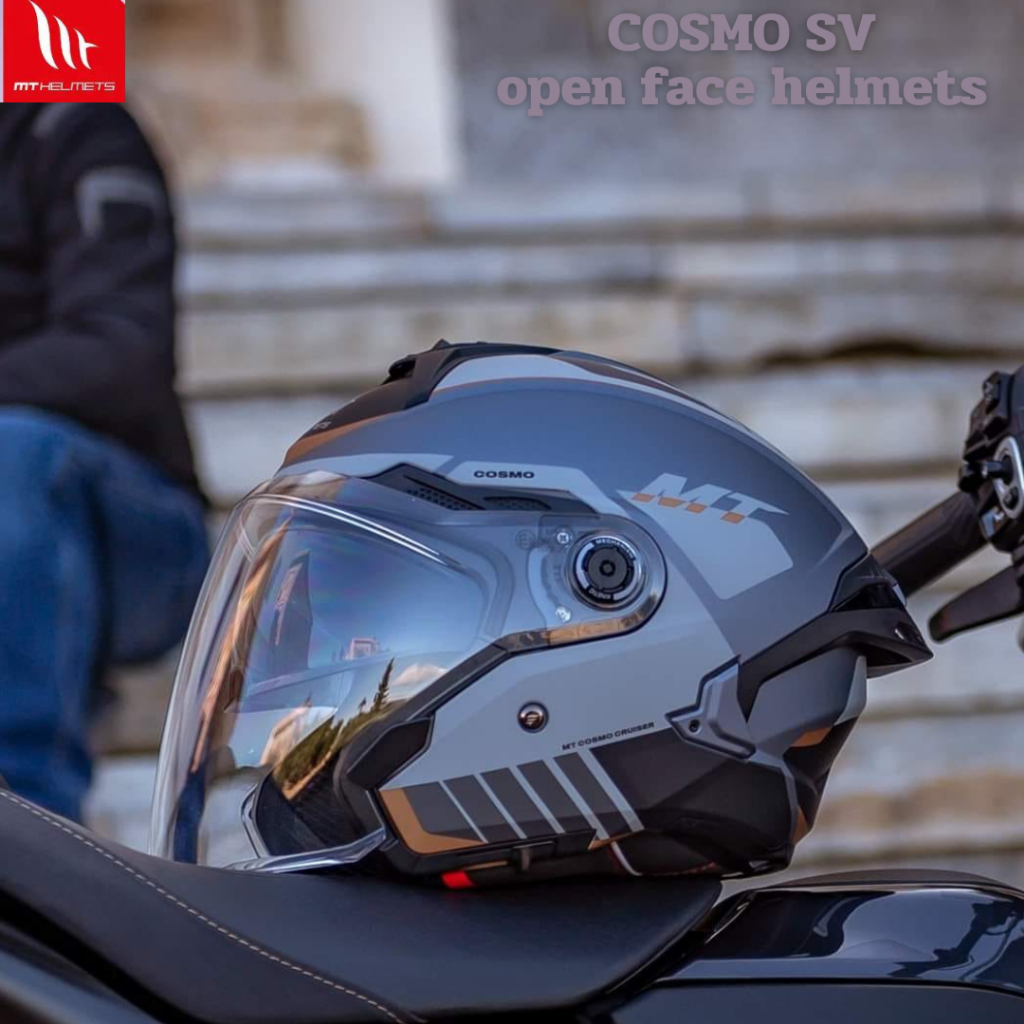 หมวกกันน็อค MT Helmets Cosmo Solid Open Face ใหม่2024