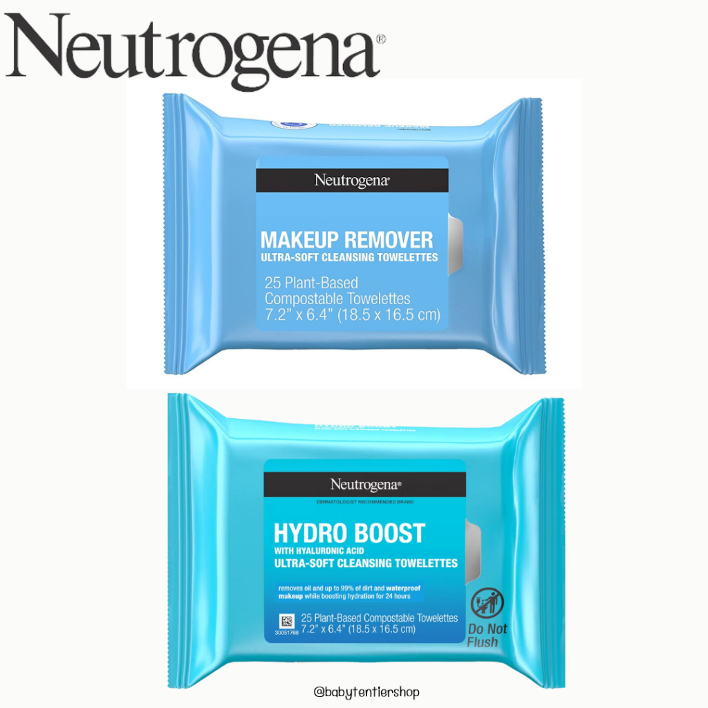 พร้อมส่ง🛵ผ้าเช็ดทำความสะอาดเครื่องสำอาง Neutrogena Makeup Remover Cleansing Wipes