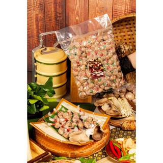 แหนมเห็ดตุ้มจิ๋ว (แหนมเห็ด3อย่าง) 500กรัม