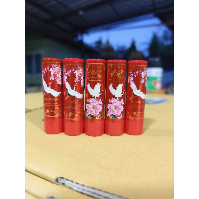 ลิปแท่งแดงขายเป็นแท่ง💄สีโทนแดงอมส้ม"สวยมากมีทั้งหมด 5 เฉดสี(ขนาด มินิแบบ_พกพาง่าย)