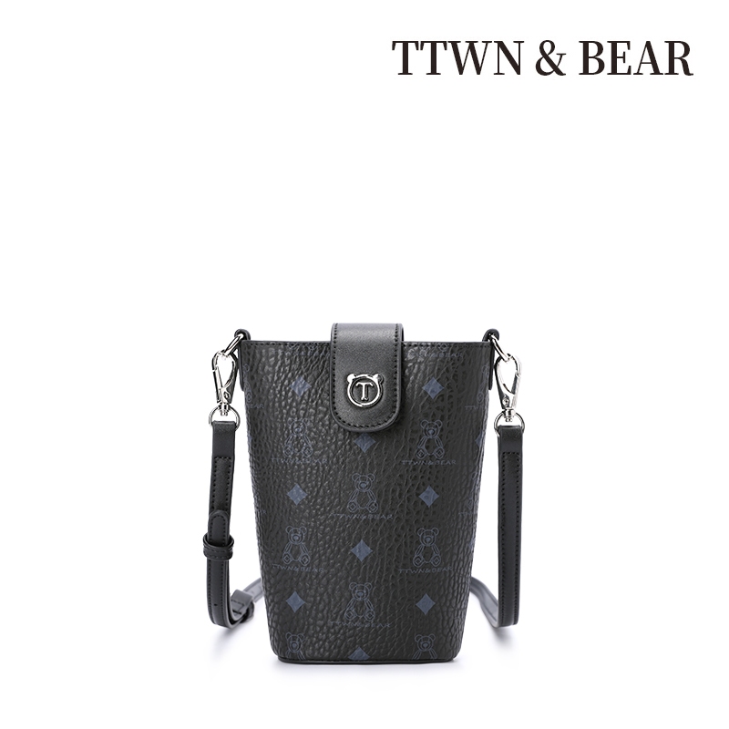 TTWN BEAR กระเป๋าสะพายข้างทรงถังมินิ แบรนด์แท้ อุปกรณ์ครบ พร้อมส่ง