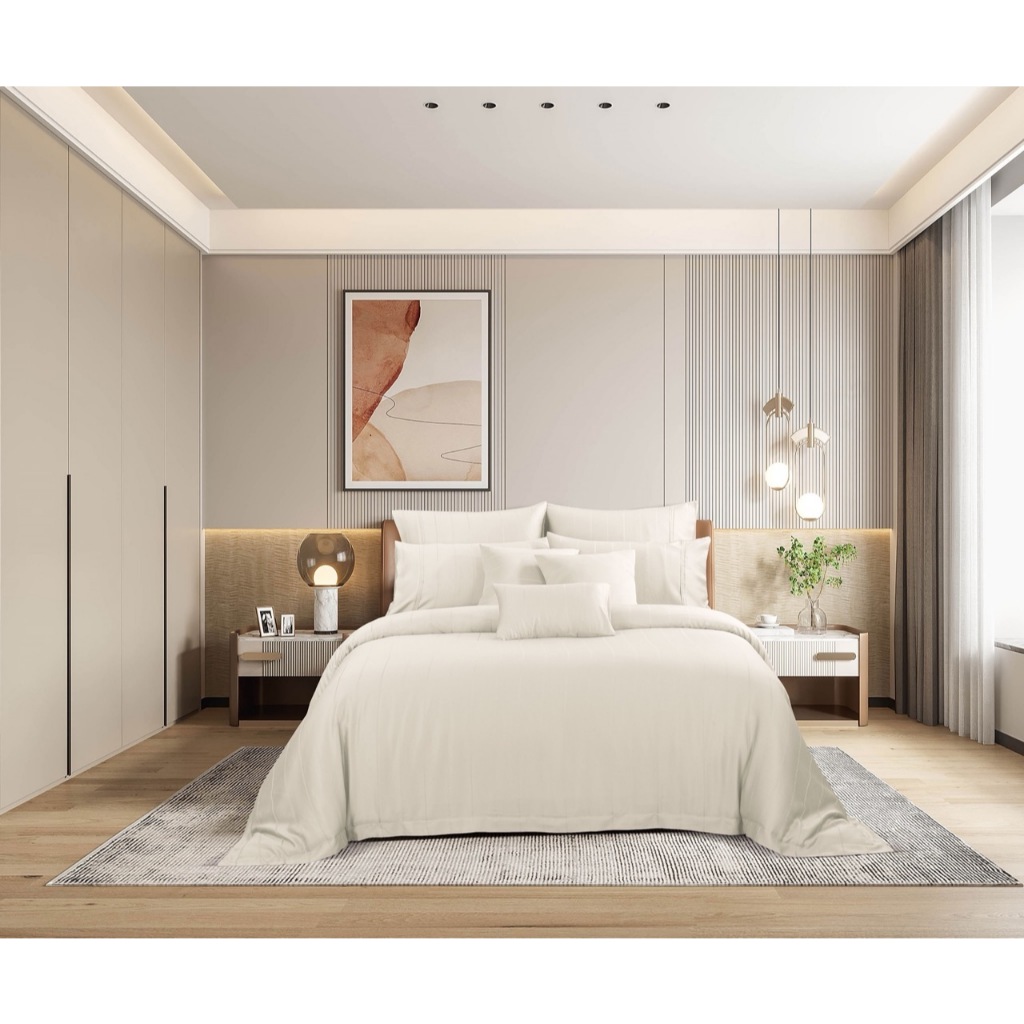 [ราคาโปร] Akemi ชุดผ้าปูที่นอน 6 ฟุต รุ่น TENCEL Accord Dobby