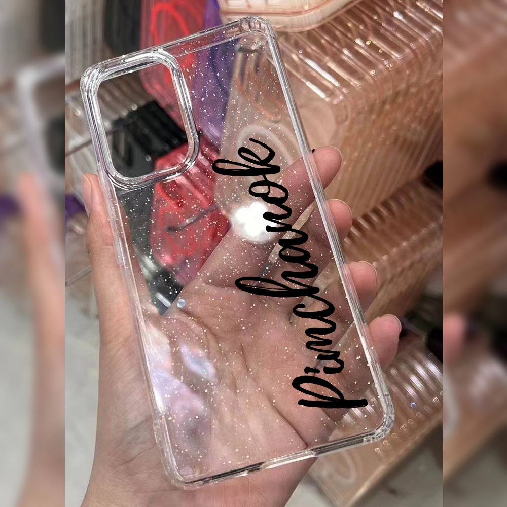 เคส Samsung กลิตเตอร์ [สกรีนชื่อ] Series Note 20 A05S A34 A35 A54 A55 เคสกากเพชร