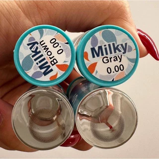 คอนแทคเลนส์ ilens ลายใหม่ milky ค่าอมน้ำ60% แก้ตาลอย ใหญ่กว่าตาดำนิดหน่อย