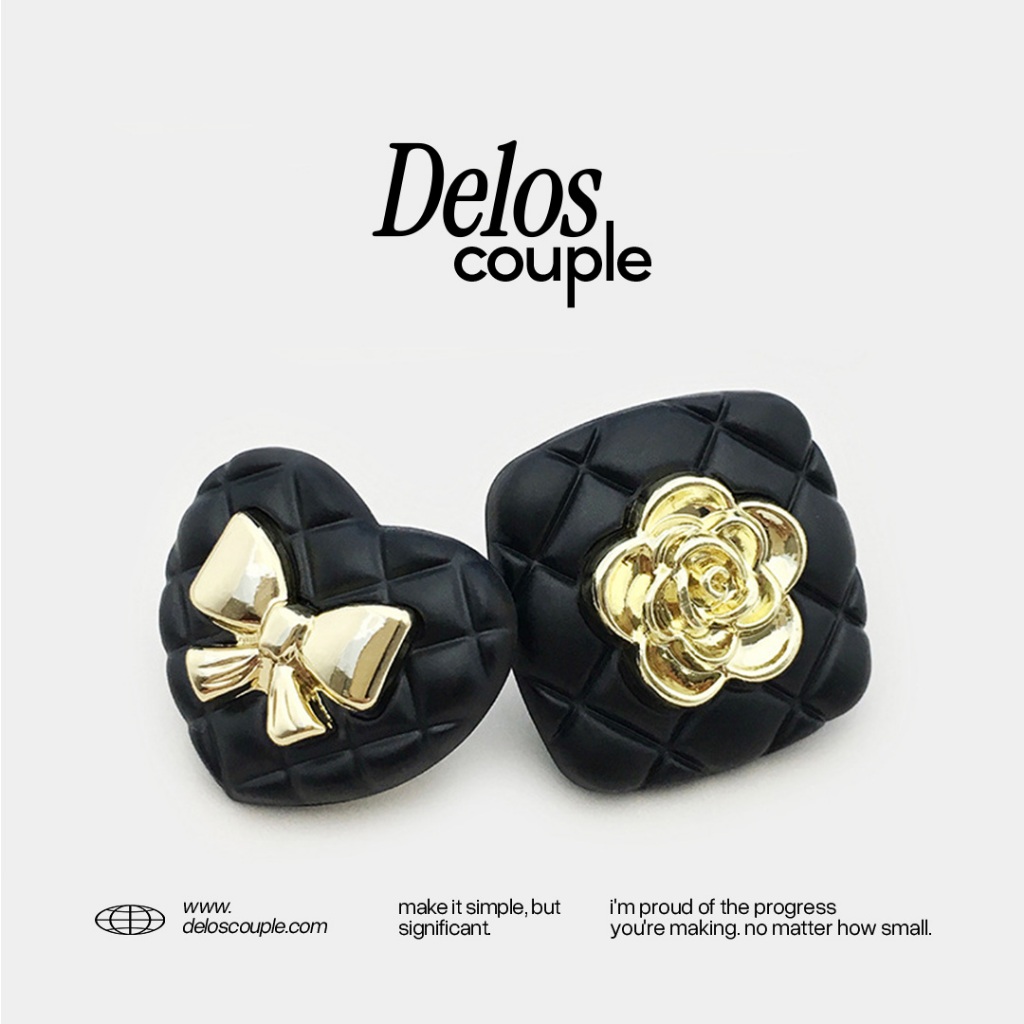 (ราคาถูกมาก❤️) กระดุม กระดุมเสื้อ กระดุมโลหะ ดีไซน์วินเทจ y2k สไตล์ old money (BB12)