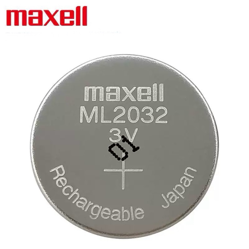 ถ่านMaxell ML2032 Rechargeable 3V ของแท้ 1 ก้อน