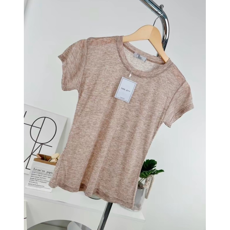 061-062 Deezyy เสื้อยืดคอกลมผ้าบาง ผ้าSnow