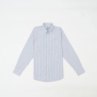 PHASHII SHIRT เสื้อเชิ๊ตผู้ชายแขนยาว รุ่นริ้วใหญ่ ผ้า COTTON ใส่สบาย เนื้อผ้านุ่ม ขายดีมาก!