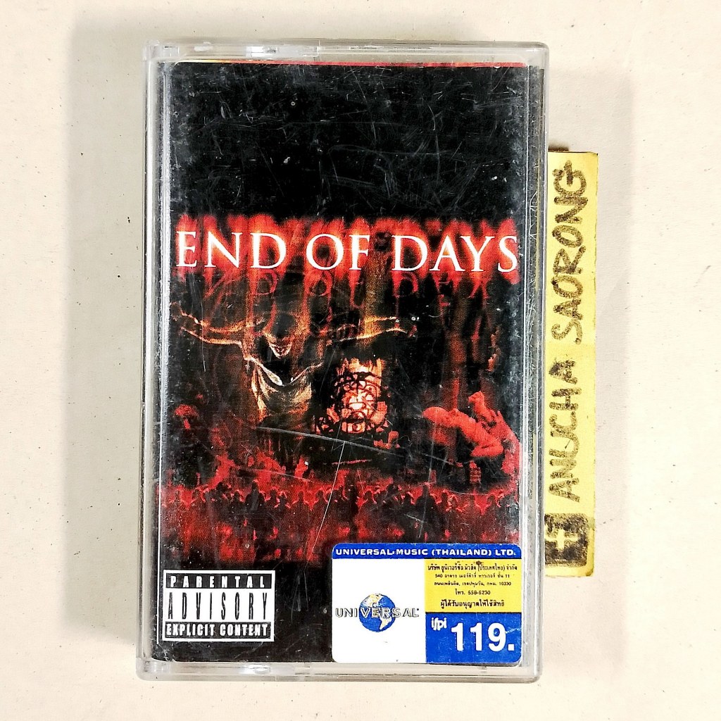 เทป End of Days (1999) Soundtrack Album Cassette Tape Korn Limp Bizkit Guns N' Roses สินค้าลิขสิทธิ์