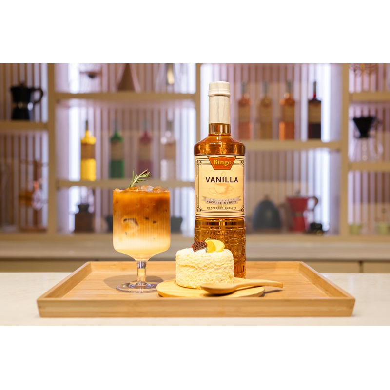 บิงโกไซรัป คาราเมล ขนาดทดลอง 250 มล. [ BINGO Syrup Caramel 250 Ml. ]