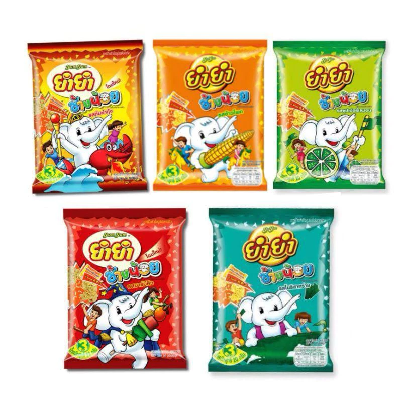 ยำยำช้างน้อย จัดชุด5แพ็ค 1*5*12 (รวม60ซอง) บะหมี่กึ่งสำเร็จรูป**