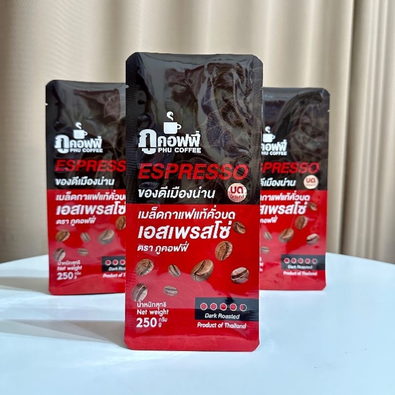 กาแฟเอสเพรสโช่ บด  230 กรัม (ซองแดง)