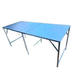 โต๊ะเหล็กพับเมทัลชีท ขนาด75x177x75 , 75x200x75