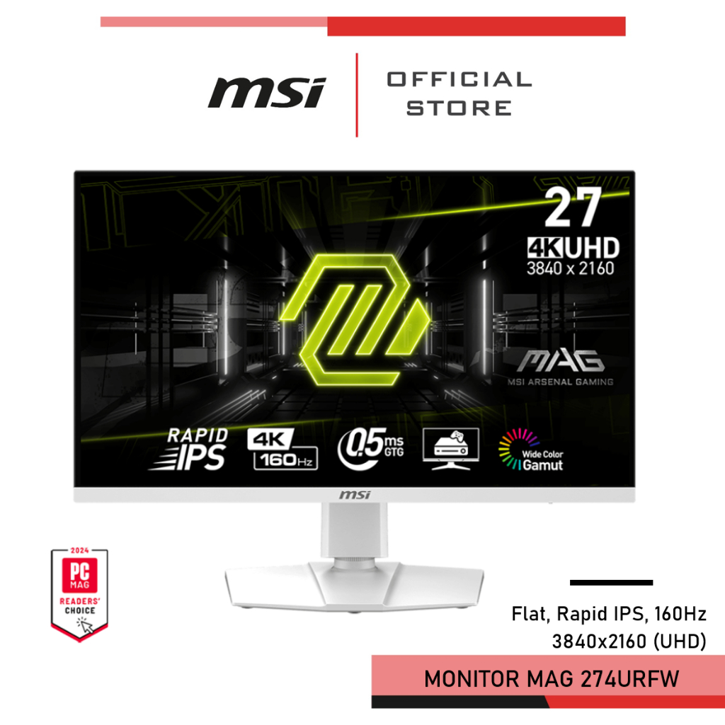 [Pre-Order] MSI MAG 274URFW 3840x2160 (UHD) จอคอมพิวเตอร์ Monitor