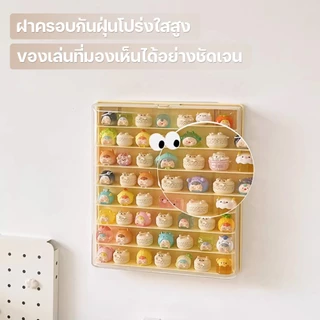 ตู้ใส่โมเดลติดผนัง กล่องใส่ art toy กล่องเก็บของเข้ามุม วัสดุอะคริลิก ซ้อนสามมิติ ของแต่งห้อง การออกแบบป้องกันฝุ่น