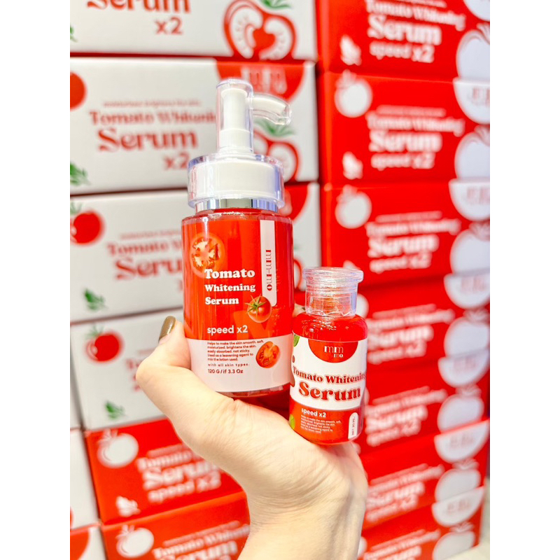 ขวดใหญ่หัวปั๊ม เซรั่มมะเขือเทศบำรุงผิว 120ml